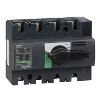 SCHNEIDER ELECTRIC Товаров прекъсвач, Compact INS125, 125A, with black rotary handle, 4P