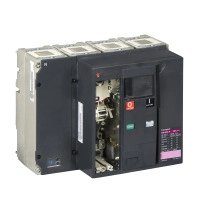 Авт. прекъсвач, ComPact NS1600H, 70kA/415VAC, 1600A, фиксиран, електрическо управление, без изключващо у-во, 4P