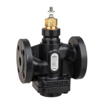Venta V231 Globe Valve, 2-Way, PN25, Flanged, DN20, Kvs 6.3, Nodular Iron, Stainless Plug and Seat, Stem Up Closed.