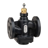 Venta V231 Globe Valve, 2-Way, PN25, Flanged, DN25, Kvs 10, Nodular Iron, Stainless Plug and Seat, Stem Up Closed.