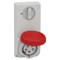 SOCKET UNIKA W/INTERLOCK 32A 3P-N-E 380-