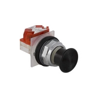SCHNEIDER ELECTRIC Mushroom head push button, black, spring return, 1CO /CF-24-00583/