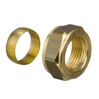 Spare 15 mm Compression Nut and Olive, DN 15, Pack Quantity 10