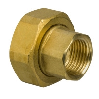 2xDN20 Internal Threaded End Connections with Fibre Gaskets, G 1 to valve, Rp 1/2 (Internal) to pipe