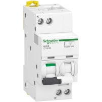 Комбинирана ДТЗ (RCBO), Acti9 iCV40N, 1P+N, 40A, C крива, 6000A, AC тип, 30mA