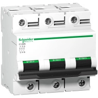 SCHNEIDER ELECTRIC Miniature circuit breaker, Acti9 C120N, 3P, 80A, D curve