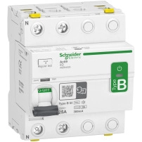 SCHNEIDER ELECTRIC Residual Current Circuit Breaker Acti9 iID - 2P, 25A, 300mA, B-SI type