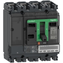 Автоматичен прекъсвач, ComPacT NSX100HB1, 75kA/690VAC, 4 полюса, MicroLogic 6.2E изключвателно устройство 100A