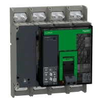 Прекъсвач, ComPacT NS1250H, 70kA at 415VAC, 4P, фиксиран, ръчно управление, MicroLogic 6.0 контролен блок, 1250A