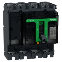 SCHNEIDER ELECTRIC Circuit breaker basic frame, ComPacT NSX250H, 70 kA at 415 VAC 50/60 Hz, 250 A, without trip unit, 4P