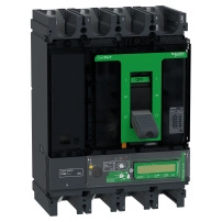 Автоматичен прекъсвач, ComPacT NSX630F, 36kA/415VAC, 4 полюса, MicroLogic Vigi 7.3E изключвателно устройство 570A