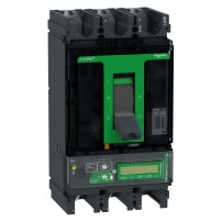 Автоматичен прекъсвач, ComPacT NSX630H, 70kA/415VAC, 3 полюса, MicroLogic Vigi 7.3E изключвателно устройство 570A