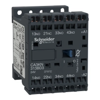 SCHNEIDER ELECTRIC Контролно реле, TeSys K, 4P(3NO+1NC), 690V, 24V DC бобина, винтови клеми