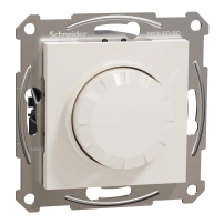 Ротативен димер, Asfora, многокабелен ,LED, 230V, 370W, без рамка, крем