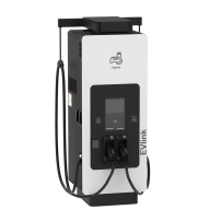 Зарядна станция за ел. автомобили, EVlink Pro DC, 180 kW, конектори CCS2 + CCS2, 3,6 м кабел с държач, четец за кредитни карти
