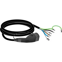 Свързан кабел T2 16A 3-Ph IEC 4 метри - Wallbox EVH2 резервна част
