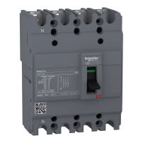 SCHNEIDER ELECTRIC Circuit breaker EasyPact EZC100H, TMD, 60A, 4P 3d