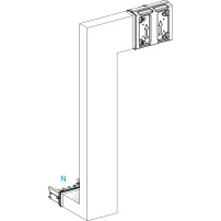 Multiple, Canalis KSA400, алуминий, 400A, side B made to measure, downward then turns right, 3L+N+PE, бял RAL9001