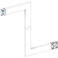 Zed, Canalis KSA400, алуминий, 400A, all sides made to measure, 1 fire barrier, upward/downward, 3L+N+PE, бял RAL9001