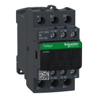 SCHNEIDER ELECTRIC Contactor, 3P(3 NO), 25А, 1F+1O, 24V DC LPL
