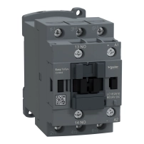 Контактор Easy TeSys Control,LC1E,3P(3NO),AC-3,<=440V,25A,24V DC бобина,1 NO спомагателен контакт