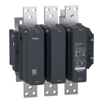 SCHNEIDER ELECTRIC Contactor 3P(3NO), 1250A with coil LX1/ LX9, 110-600VAC 40/400Hz, LX4, 48-250VDC