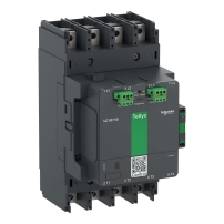 Високомощен контактор, TeSys Giga, 4 полюса (4NO), AC-1 <=440V 275A, разширена версия, 48…130V широколентова AC/DC намотка