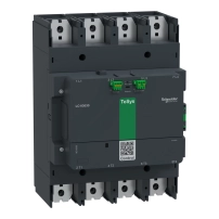Високомощен контактор, TeSys Giga 800, 4P(4NO), AC-1 <=440V 1050A, разширена версия, 48-130V широколентова AC/DC намотка