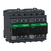 SCHNEIDER ELECTRIC Реверсивен контактор, 3P(3NO), AC-3, <=440V, 9A, 24VDC, с блокировка