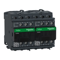 SCHNEIDER ELECTRIC Реверсивен контактор - 3P(3 NO), AC-3, <=440V 9A, 24 V DC