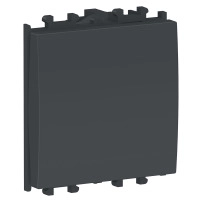 Easy Styl, switch, 1-pole 2-way, 2 modules, black
