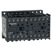 SCHNEIDER ELECTRIC Reversing Contactor 3P, AC-3/AC-3e,440V 12A, 1NO, 24V DC coil