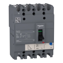 прекъсвач EasyPact CVS100BS, 25 kA, 415 VAC, 32 A номинален, термомагнитно TM-D изключващо у-во, 4P 3d