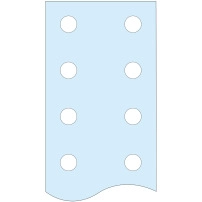 "PrismaSeT Linergy Перфорирана вертикална шина 50X5 L1675 LINERGY TB"