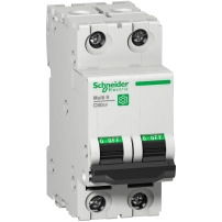 SCHNEIDER ELECTRIC Miniature circuit breaker, Multi9 C60SP, 2P, 20A, D curve, 10kA