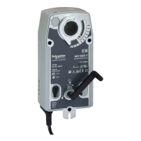 MD20-SR Damper Actuator, 2-Position or 3-Wire Floating, Spring Return, 24 Vac/dc, 1m Cable, 20 Nm, IP54