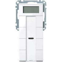 KNX бутон 4-модулен с термостат, активно бял, System M