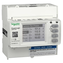 Електромер за DIN шина, PowerLogic EM3570, Ethernet, LVDC, CT вход на Роговски
