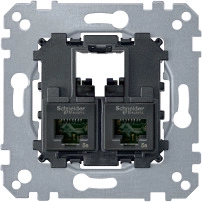 Компютърна розетка 2XRJ45 кат.6 UTP