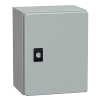 SCHNEIDER ELECTRIC Enclosure PanelSeT CRN plain door with mount.plate. H250xW200xD150 IP66 IK10 RAL7035