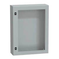 Табло Spacial CRN с прозрачна врата без монтажна плоча, H800xW600xD200 IP66 IK08 RAL7035..