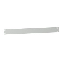 Actassi - 19" неперфорирана плоча - 1U - steel - RAL7035 - 15/10mm