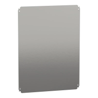 SCHNEIDER ELECTRIC Plain mounting plate H800xW600mm made of galvanised sheet steel