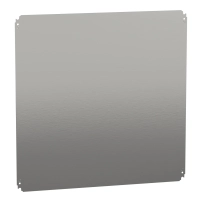 SCHNEIDER ELECTRIC Plain mounting plate H800xW800mm made of galvanised sheet steel