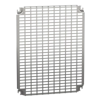 SCHNEIDER ELECTRIC Monobloc perforated plates H500xW400mm with universal perforations 11x26mm