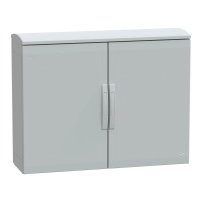Табло за стоящ монтаж, полиестер PLAT отворен капак с козирка 750x1000x320 IP44