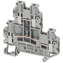 SCHNEIDER ELECTRIC Terminal block, Linergy TR, grey, 2.5mm2, 2 levels connected, 4 points