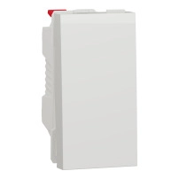 Еднопол. ключ-1м.One-way switch 10A 1module бял