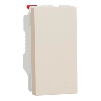 Еднопол. ключ-1м.One-way switch 10A 1module крем