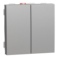 Сериен ключ One-way switch 10A 2modules Алуминий